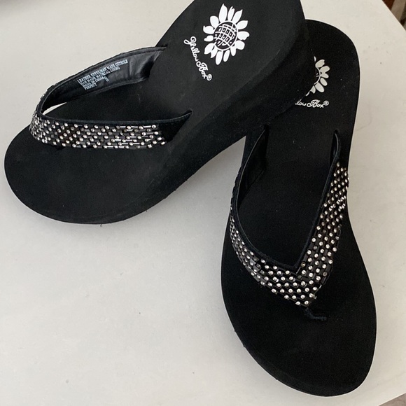 Yellow Box New Wedge Platform Sandal Flip Flop - Picture 2 of 12